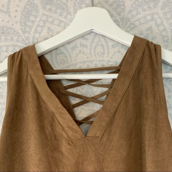 CATO Brown Tank Top Small - Picture 2 of 4